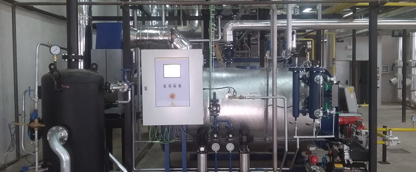 Advanced steam boiler setup ensuring optimal energy efficiency and safety